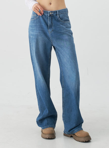 Wide Leg Denim Pants CJ13