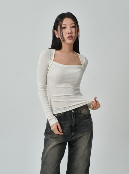 Ribbed Knit Top IF314