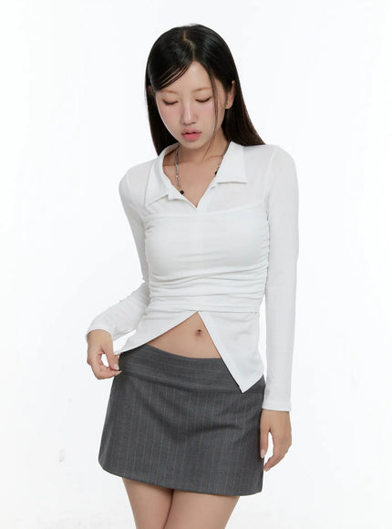 layered-collar-shirred-long-sleeve-top-cs518