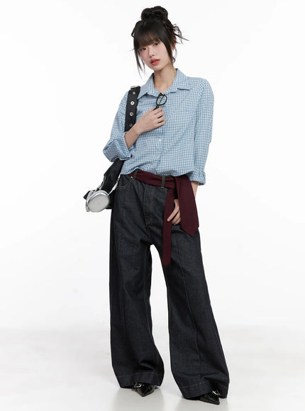 plaid-button-up-crop-shirt-cg518