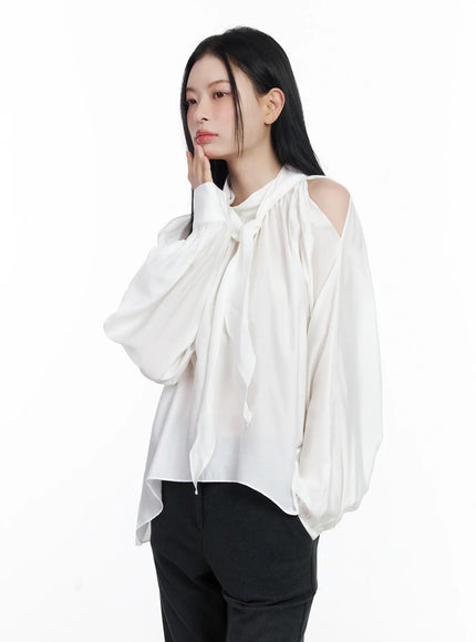 chic-open-shoulder-scarf-blouse-cj519
