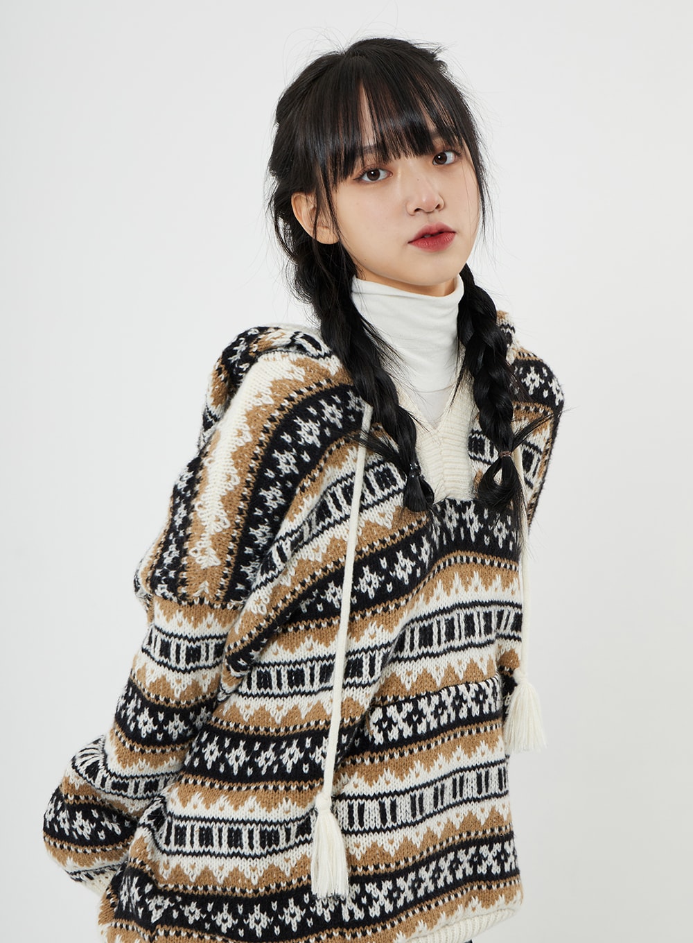 Long Hooded Knit BN01