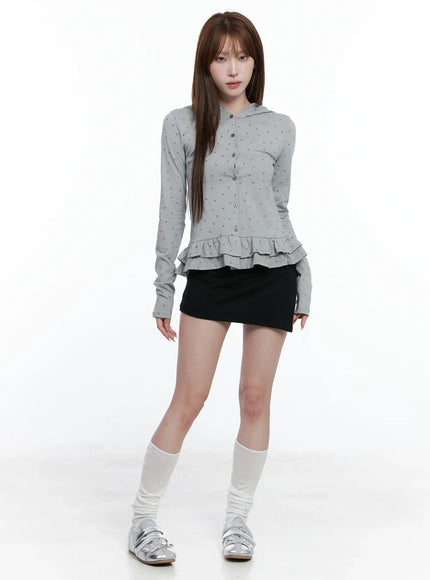 ruffle-polka-dot-hooded-cardigan-cs501