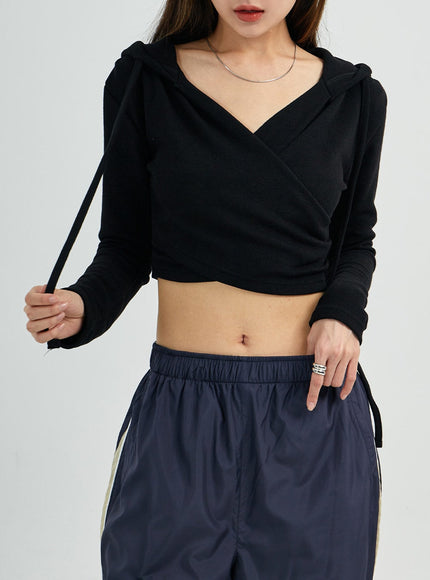 Wrap Crop Hoodie CS27