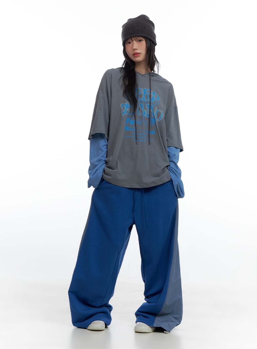 banded-mixed-color-nylon-sweatpants-cs420