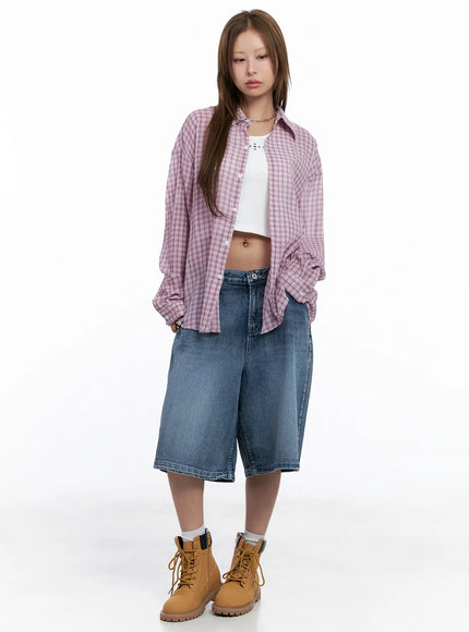 oversized-plaid-button-down-shirt-cl514