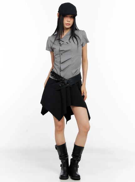 asymmetric-frill-button-skirt-cl530