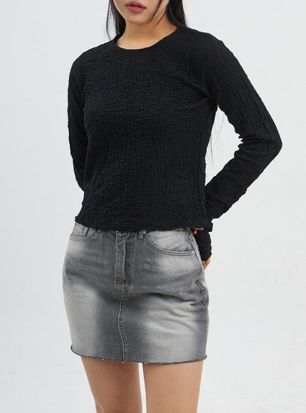 Crewneck Long Sleeve Top CJ318