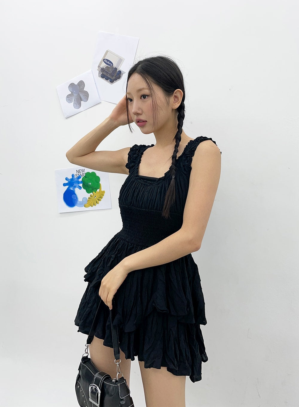 Frill Layered Mini Dress CY308