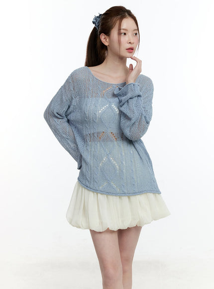 cable-knit-sheer-loose-fit-sweater-cm521