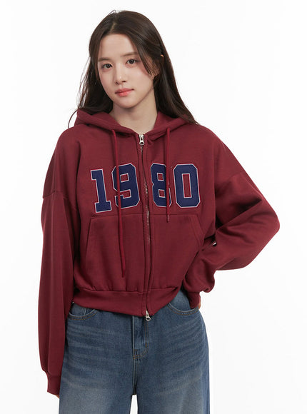 Casual Embroidered Hooded Crop Jacket IJ510