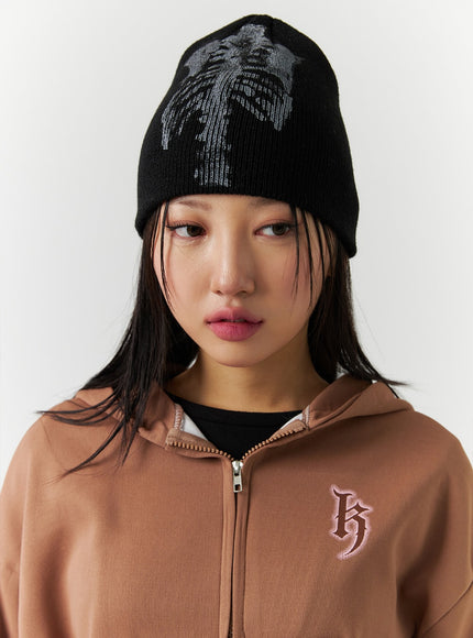 graphic-fine-knit-beanie-cd301