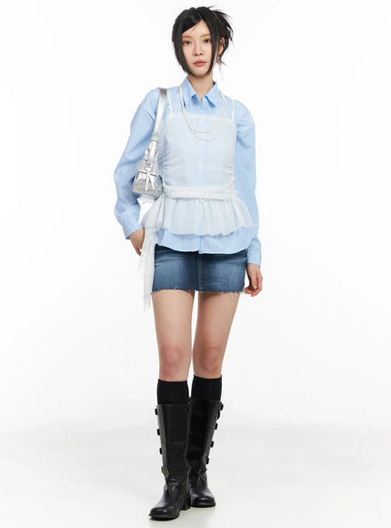 classic-frayed-hem-denim-mini-skirt-cm516