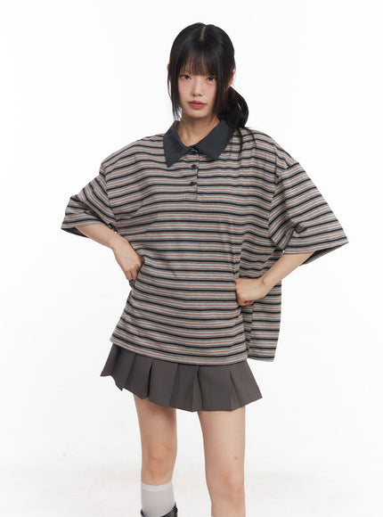 oversized-striped-short-sleeve-polo-shirt-cy514