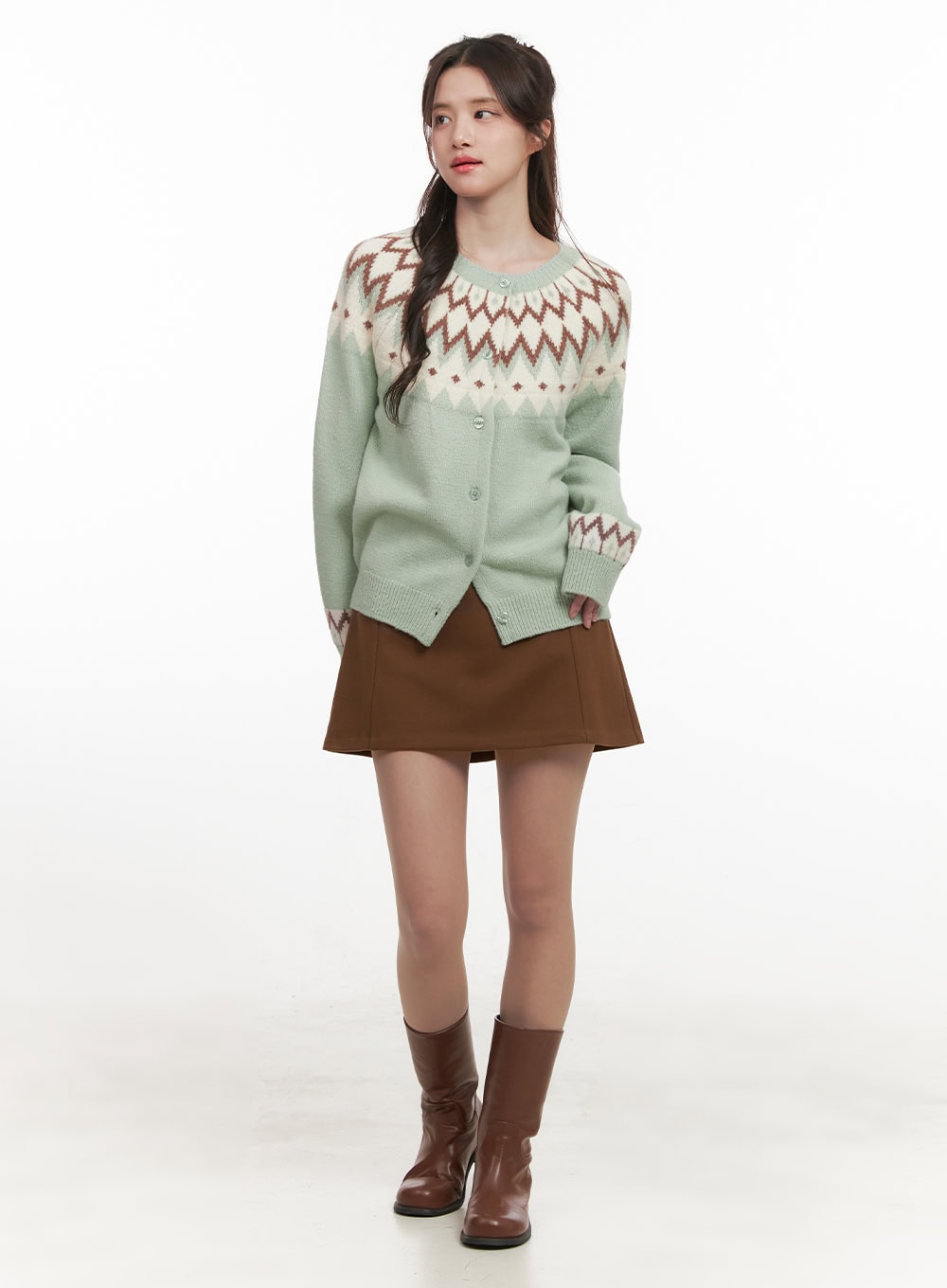 nordic-print-buttoned-cardigan-cj515