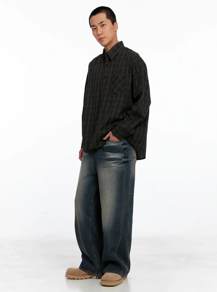 mens-checkered-button-up-shirt-is510