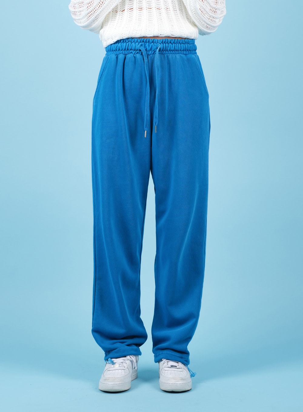 Drawstring Waist Banded Sweat Pants CAO13