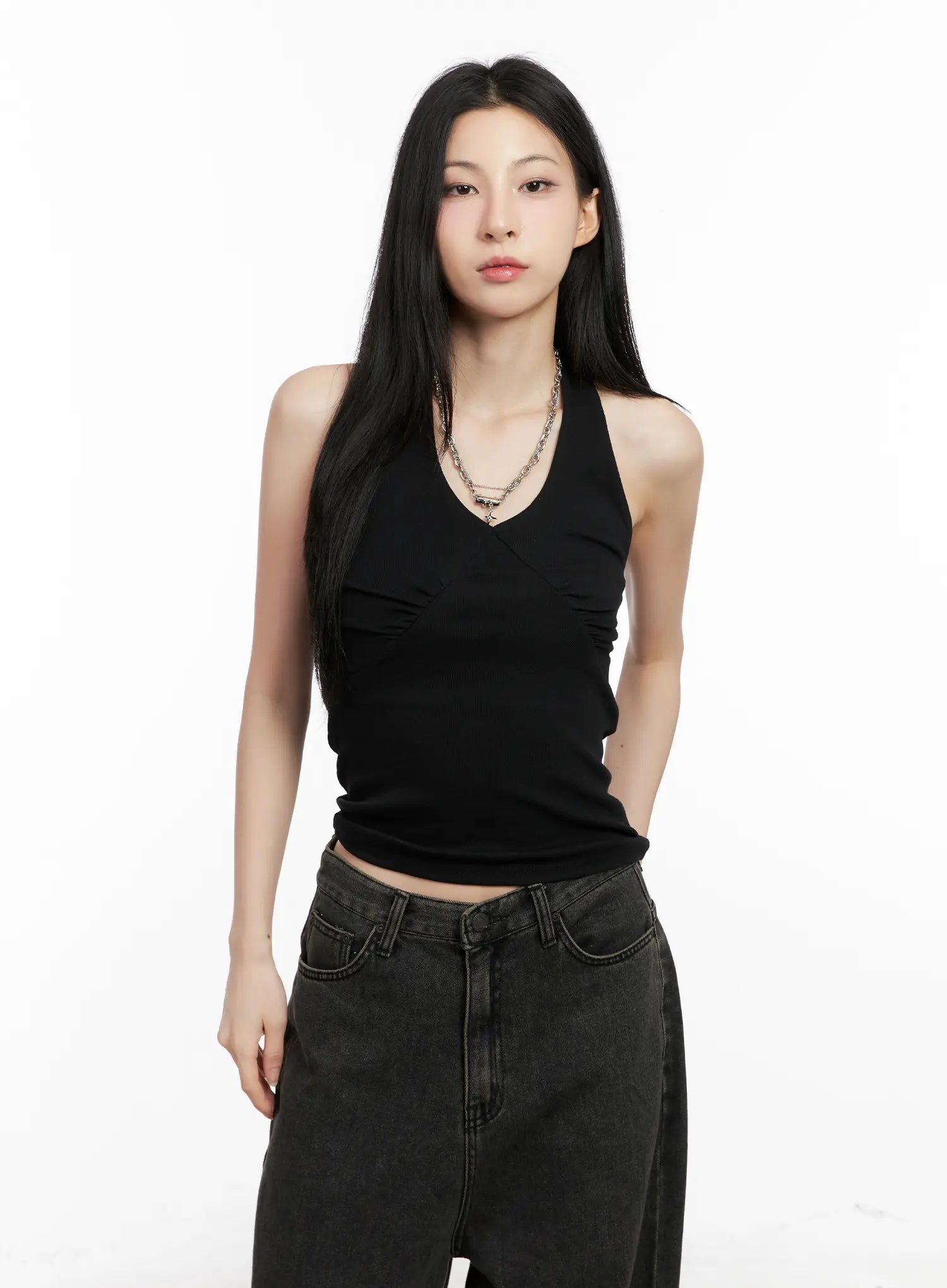 ruched-halter-tank-top-cg522