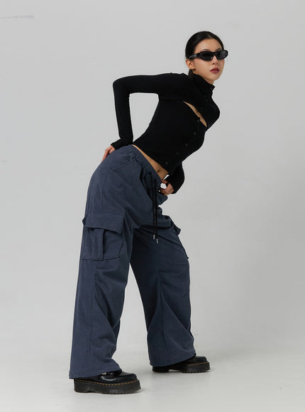 rib-solid-cut-buttoned-cardigan-id305