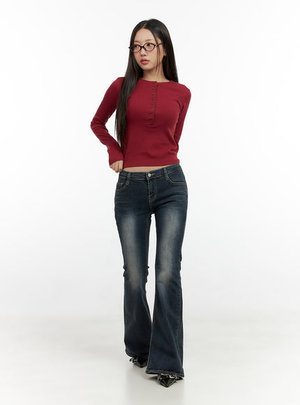 solid-buttoned-long-sleeve-top-cn404