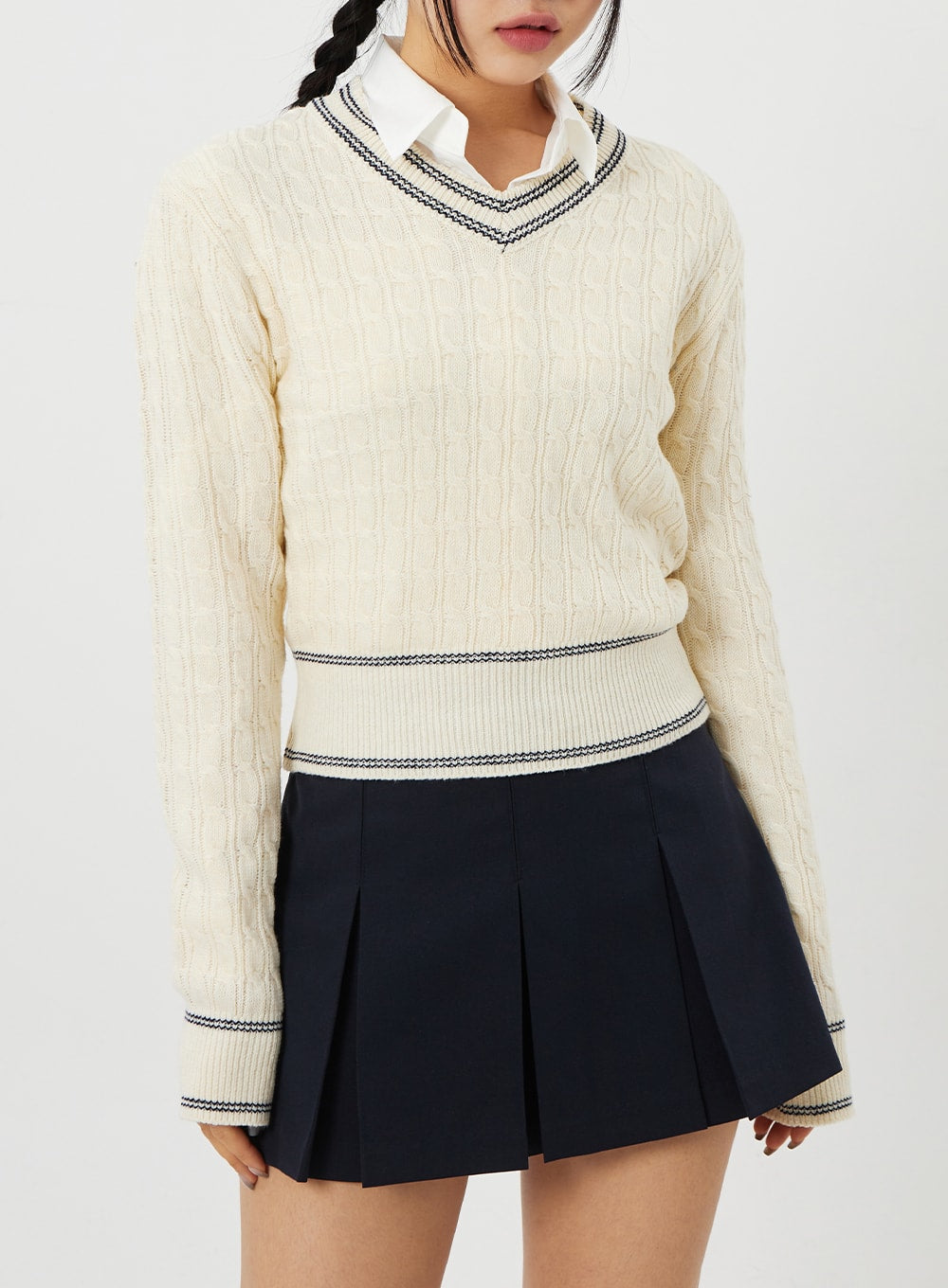 Cable Knit Sweater CM302