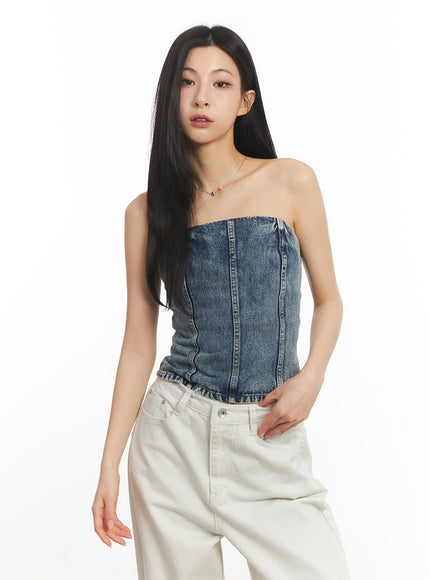 urban-denim-stitched-tube-top-ca503
