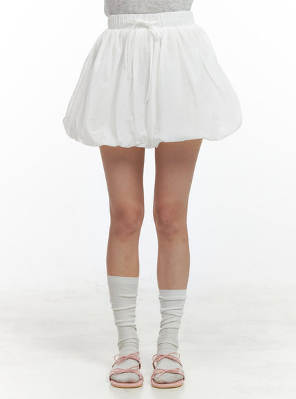 string-banded-bubble-hem-mini-skirt-ol411