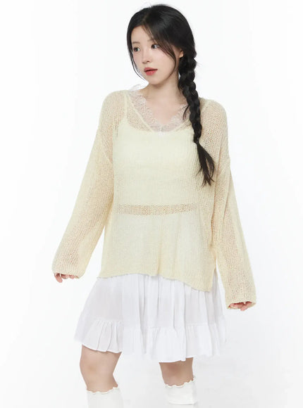 sheer-v-neck-knit-top-cy522