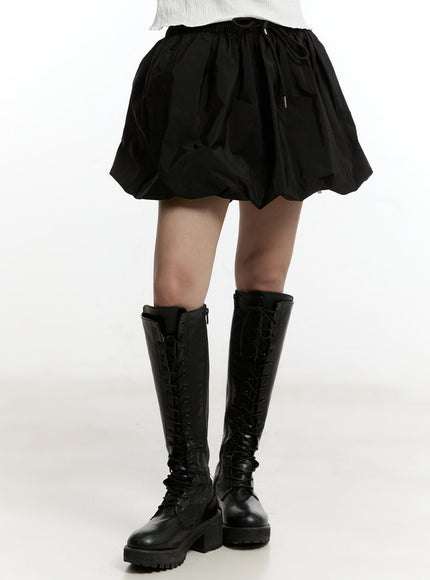 solid-balloon-fit-mini-skirt-cy506