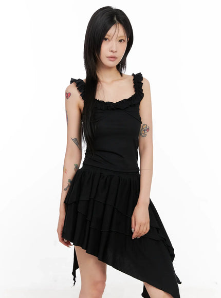 asymmetric-ruffle-dress-cl528