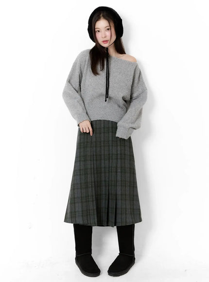 plaid-a-line-midi-skirt-id526