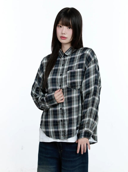 plaid-loose-fit-summer-button-up-shirt-cg511