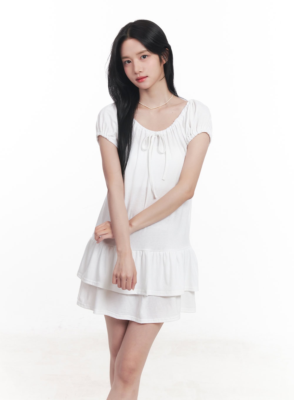 ruffle-ribbon-mini-dress-cy523