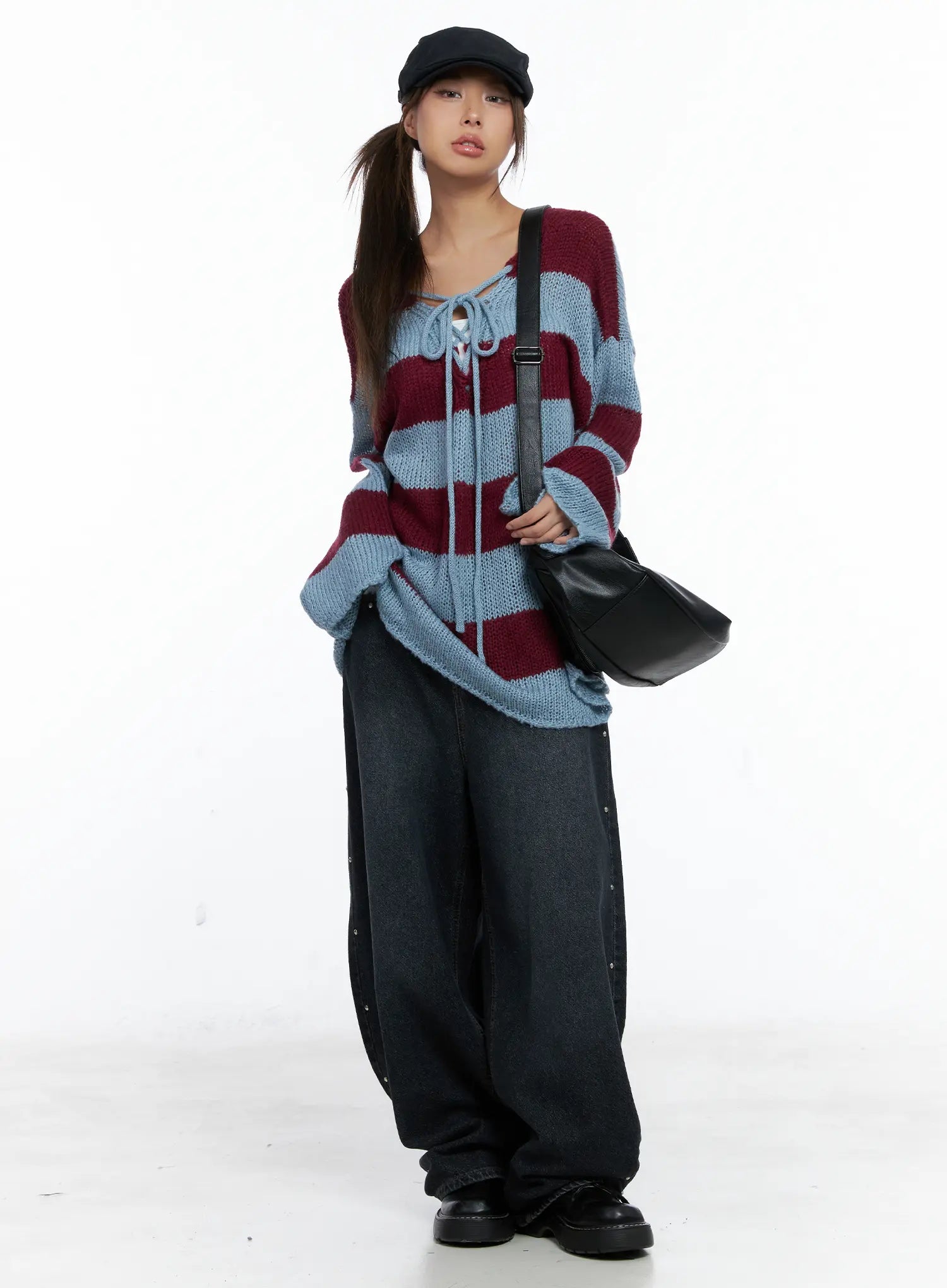 rivet-detail-washed-wide-leg-jeans-cs505