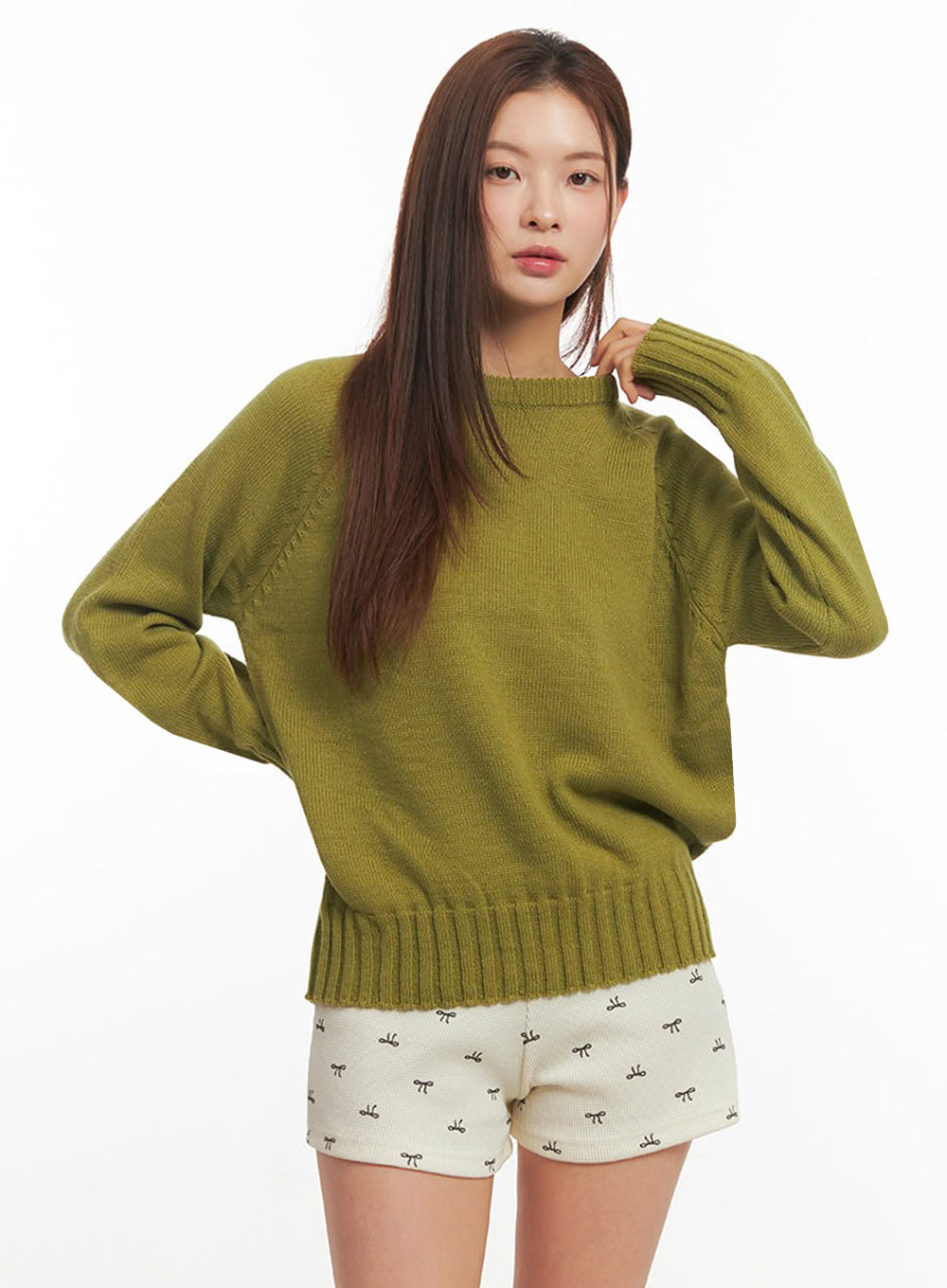 Basic Round Neck Sweater IM513