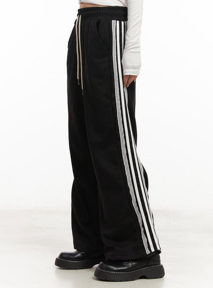 lace-trim-striped-sweatpants-cm504