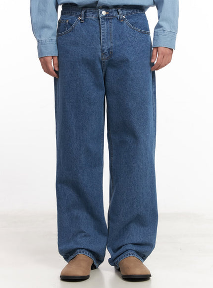 mens-straight-leg-jeans-im527 / Blue
