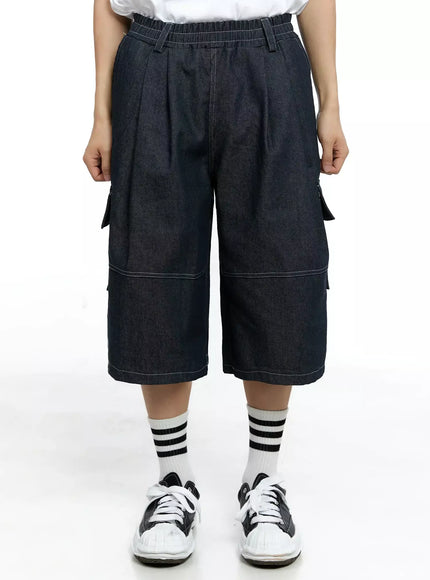 mens-banded-jorts-ig520 / Dark blue