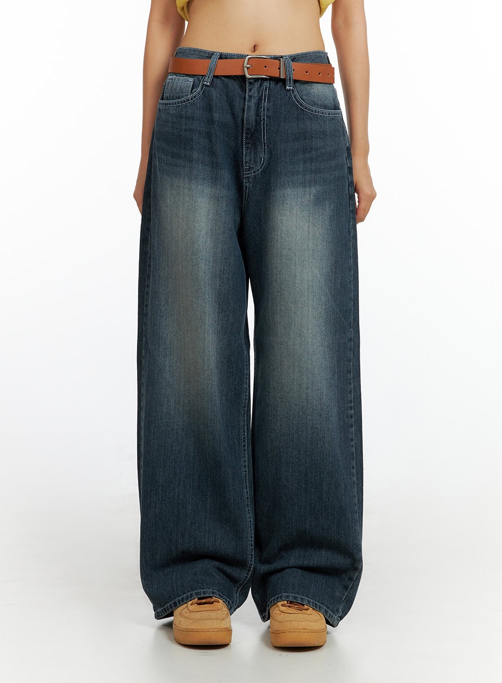 slim-fit-baggy-jeans-il409 / Dark blue