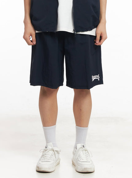 mens-new-york-graphic-wide-fit-shorts-ia518 / Dark blue