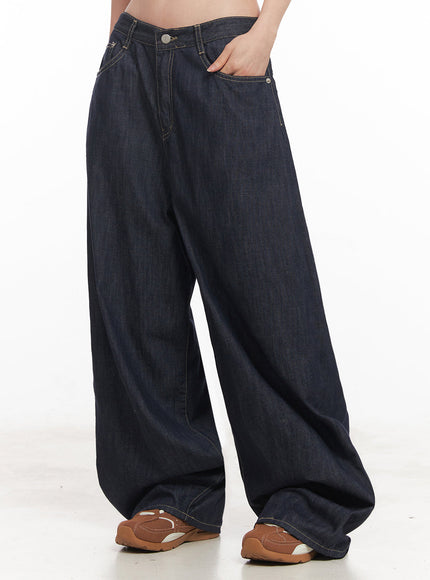 angel-oversized-baggy-jeans-iy516 / Dark blue