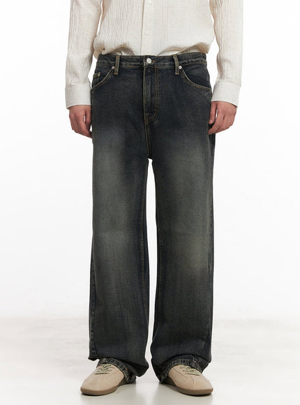 mens-stitched-straight-leg-jeans-im514 / Dark blue