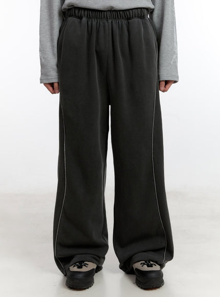 Men's Washed Wide-Fit Sweatpants IA504