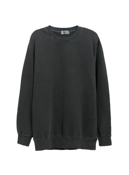 mens-washed-crewneck-sweatshirt-ig512 / Dark gray
