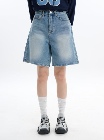 washed-denim-shorts-jorts-if413 / Light blue