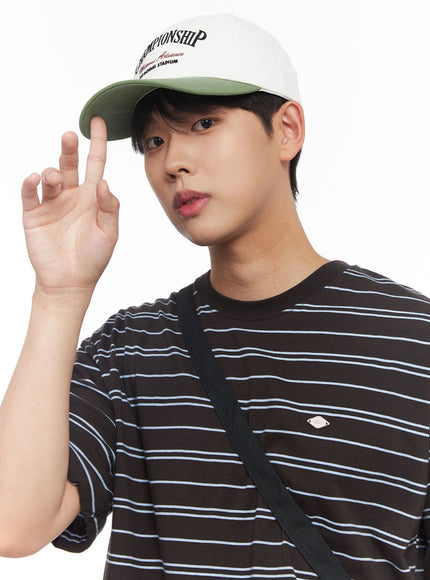 mens-embroidered-graphic-cap-iy520 / Light green