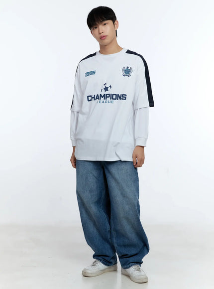 mens-v-neck-champions-league-graphic-jersey-ig515 / White