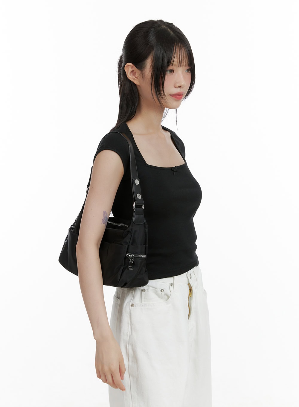 solid-nylon-shoulder-bag-cl412