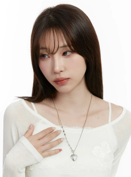 mixed-chain-heart-necklace-id529