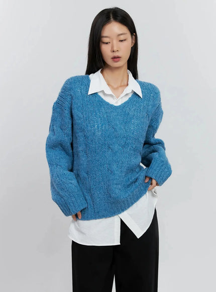 cable-knit-v-neck-sweater-is516